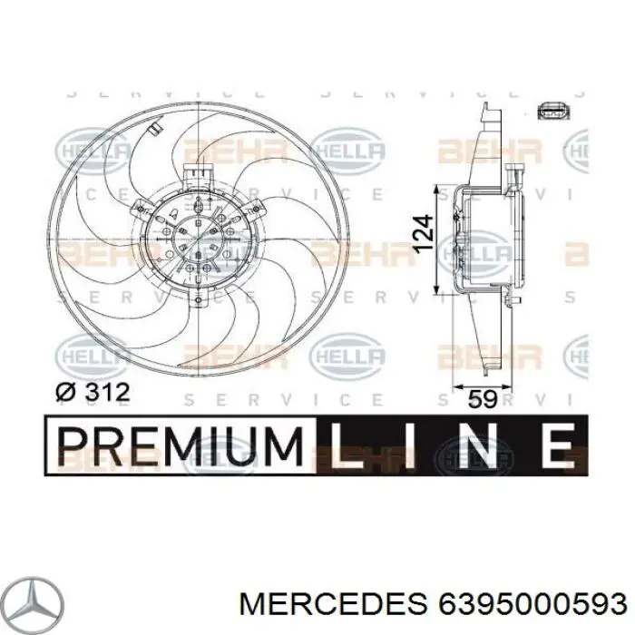 Вентилятор радіатора Vika 91014301 ціна, від 70.16 USD