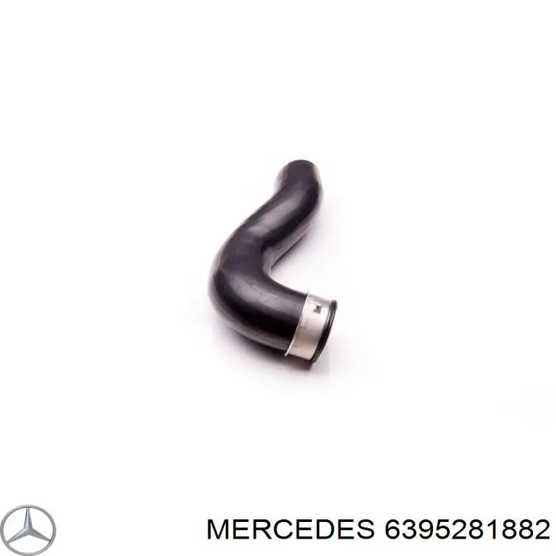 6395281882 Mercedes шланг/патрубок інтеркулера, нижній