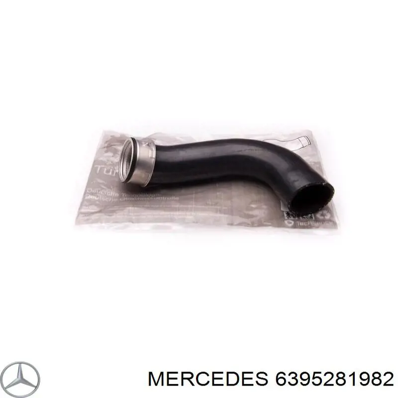 6395281982 Mercedes шланг/патрубок інтеркулера, правий