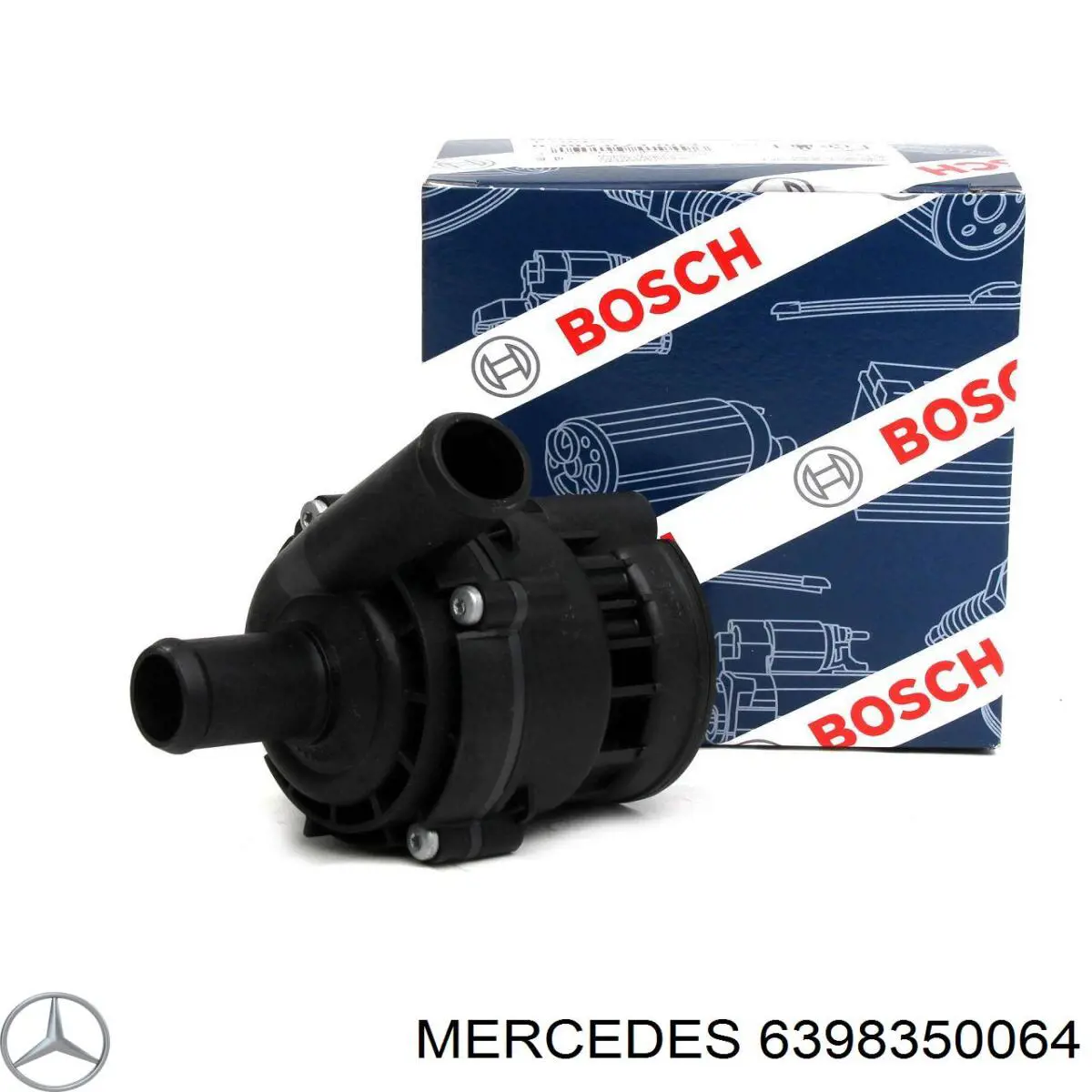 6398350064 Mercedes помпа водяна (насос охолодження, додатковий електричний)