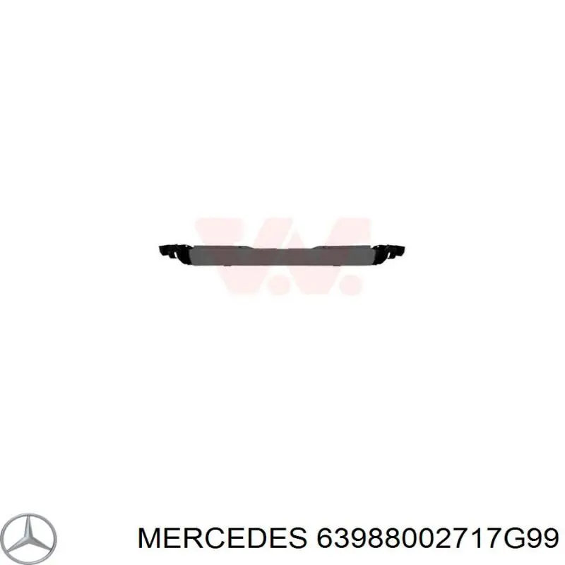 Задній бампер A63988002717G99 Mercedes