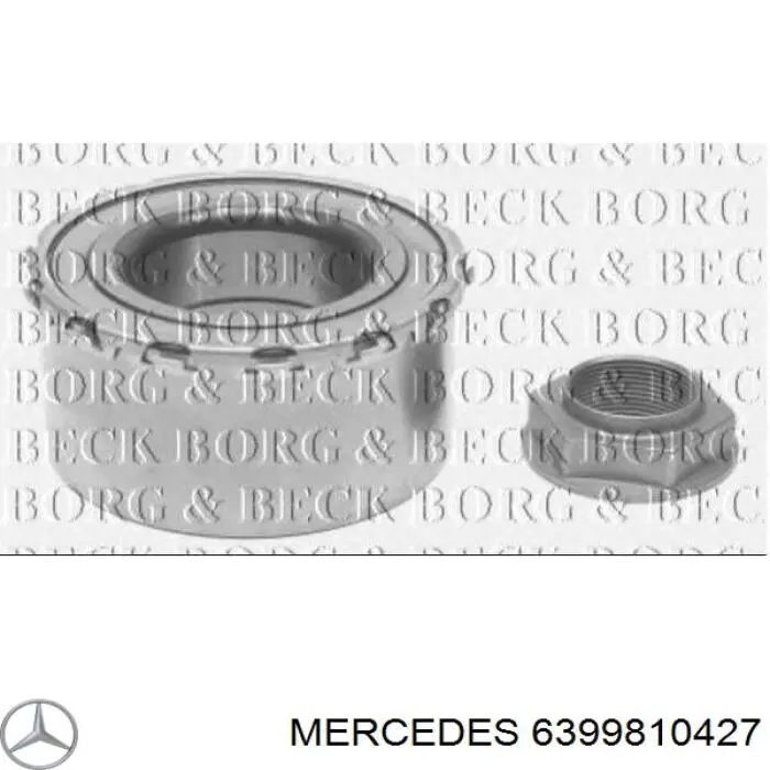 6399810427 Mercedes підшипник маточини передньої/задньої