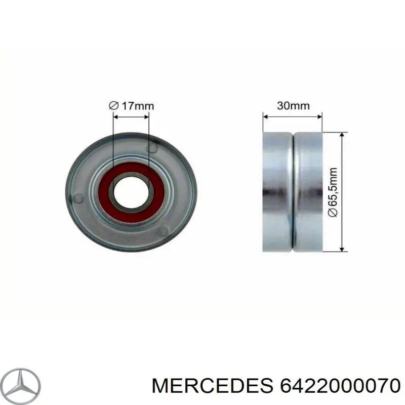 6422000070 Mercedes натягувач приводного ременя