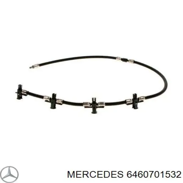A646070153264 Mercedes трубка паливна, зворотня від форсунок