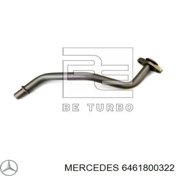 A6111800122 Mercedes трубка/шланг відводу масла від турбіни
