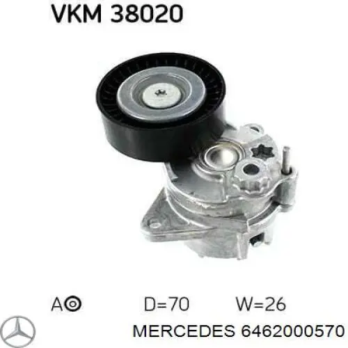 6462000570 Mercedes натягувач приводного ременя