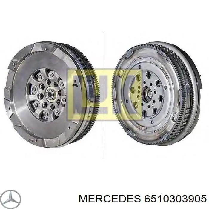 Купити A651030390580 Mercedes Маховик із зубчастим ободом в зборі