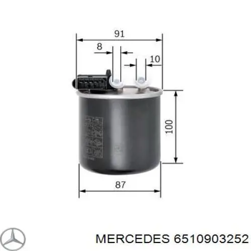 6510903252 Mercedes фільтр паливний