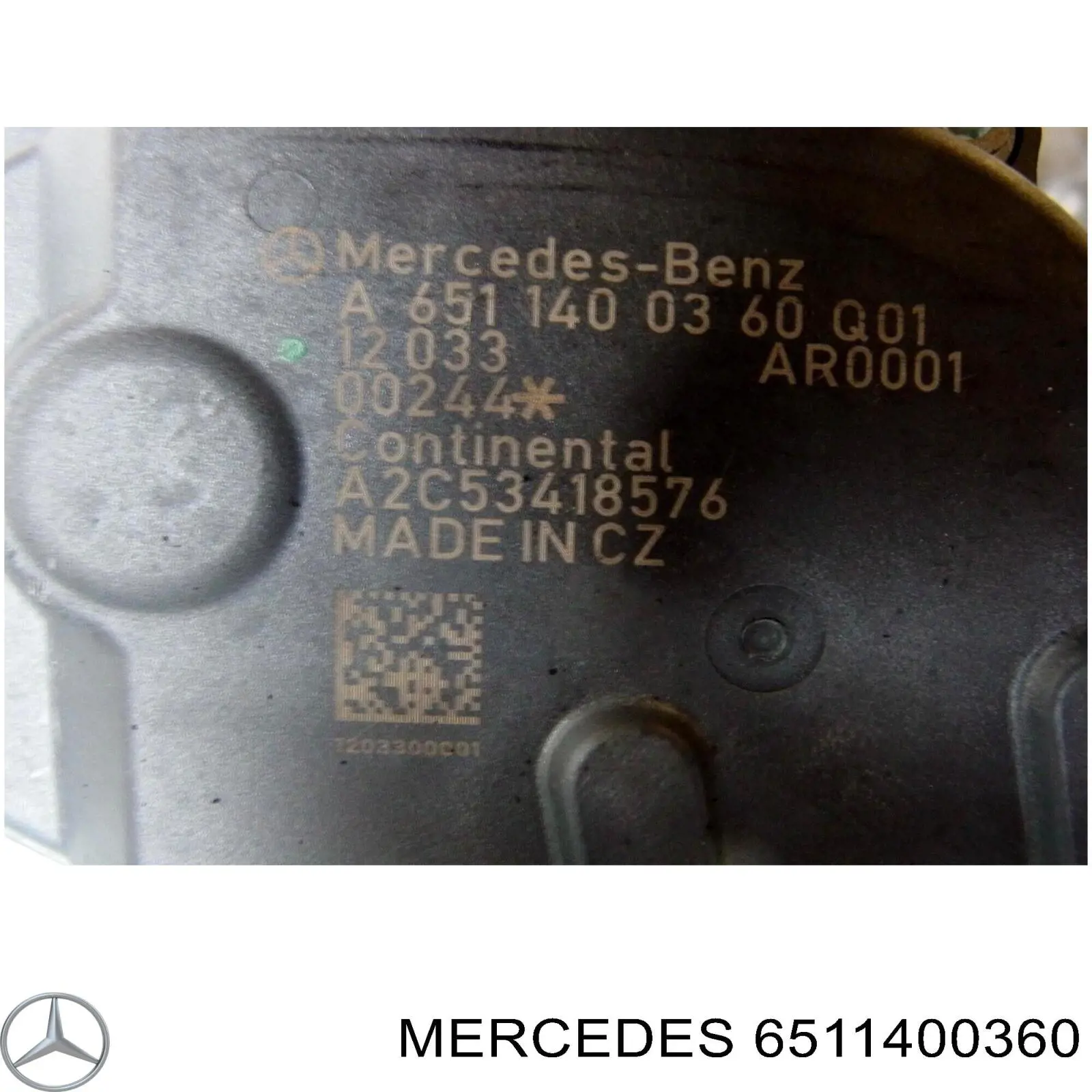 6511400360 Mercedes клапан egr, рециркуляції газів