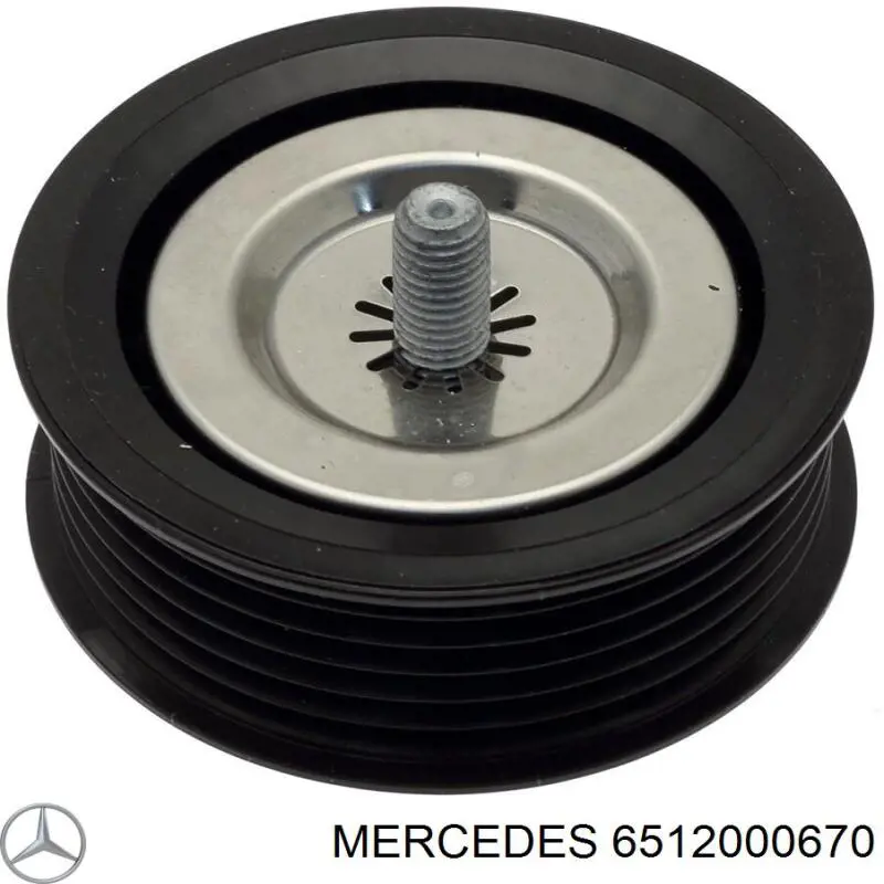6512000670 Mercedes ролик приводного ременя, паразитний