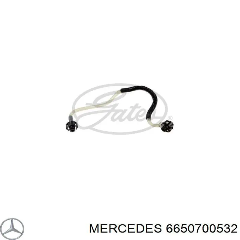 Трубка паливна від клапана відсічення до ПНВТ A6650700532 Mercedes