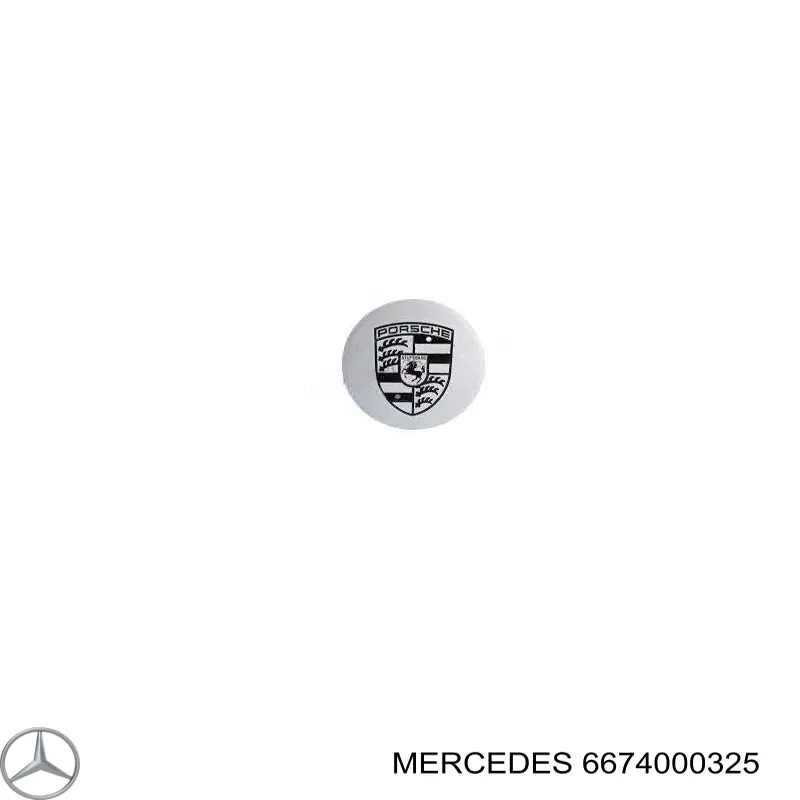 6674000325 Mercedes ковпак колісного диска