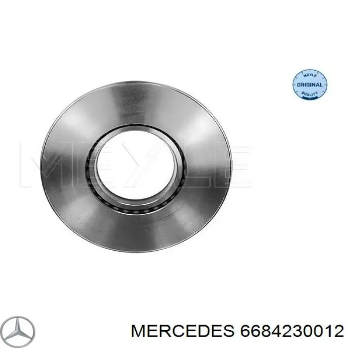 6684230012 Mercedes диск гальмівний задній