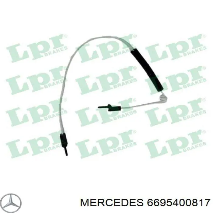 6695400817 Mercedes датчик зносу гальмівних колодок, задній