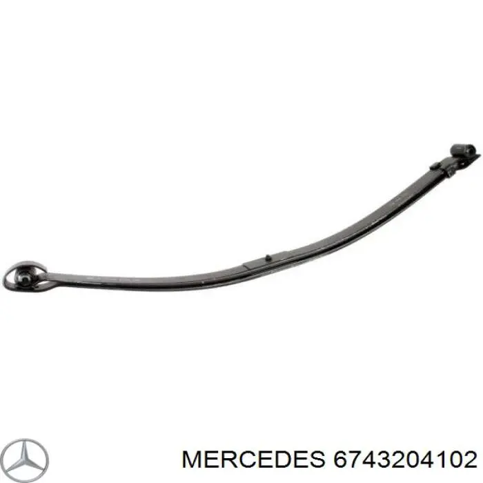 6743204102 Mercedes Ресора передня