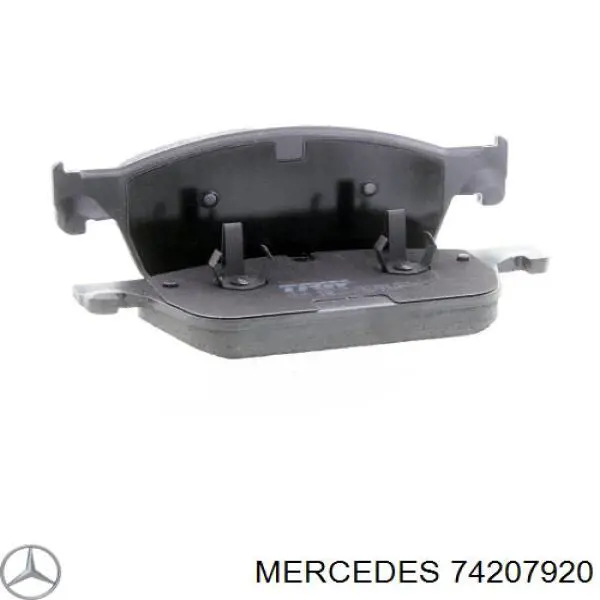 Колодки гальмівні передні, дискові 74207920 Mercedes