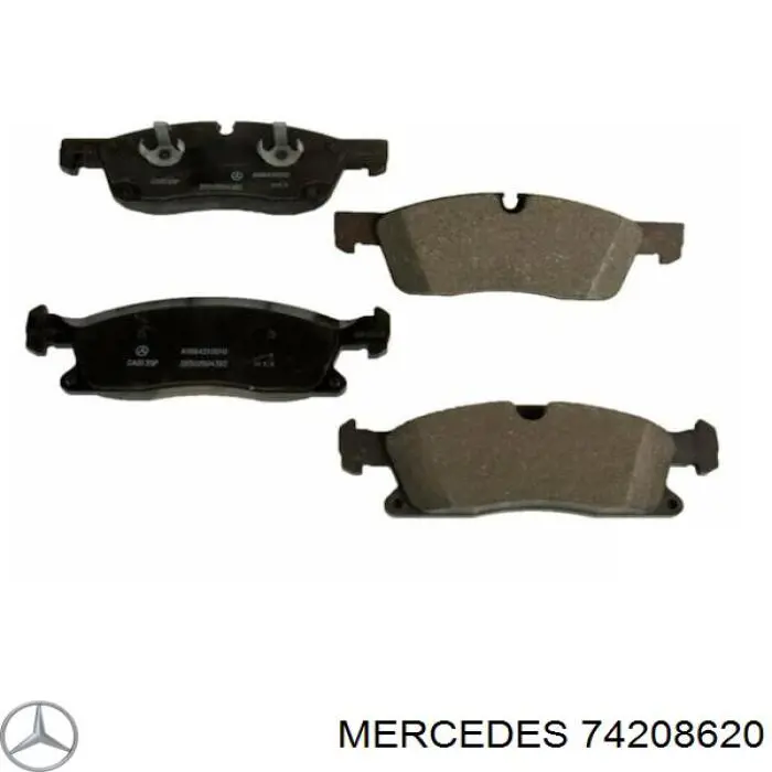 Колодки гальмові задні, дискові 74208620 Mercedes