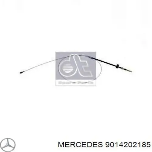 9014202185 Mercedes трос ручного гальма передній