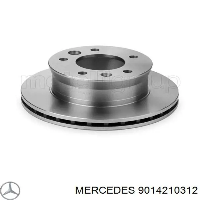 9014210312 Mercedes диск гальмівний передній