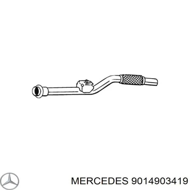 Глушник, передня частина Mercedes A9014903419 ціна, від 73.25 USD