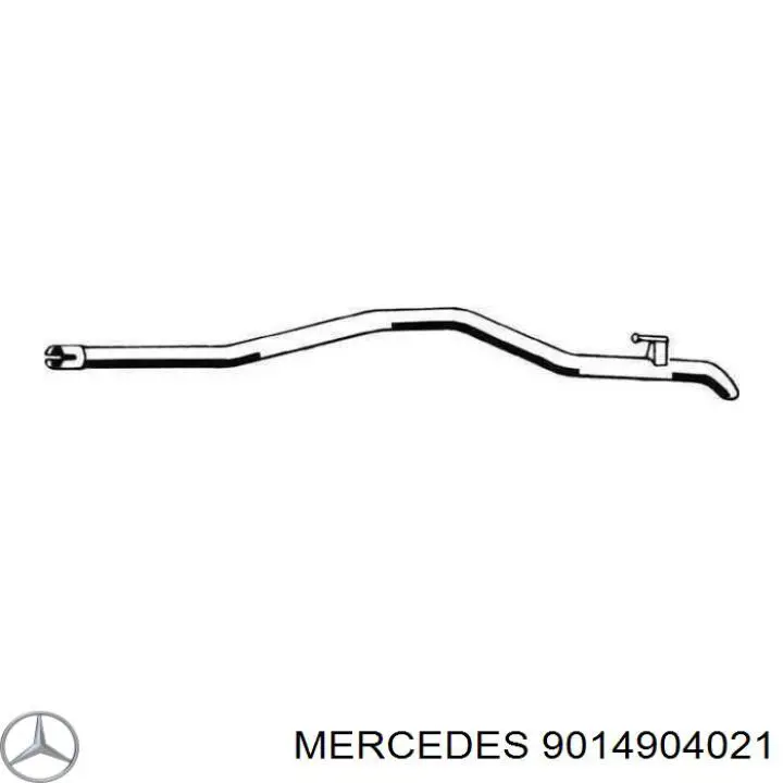Патрубок глушника від середньої до задньої частини на Mercedes Sprinter (901, 902)