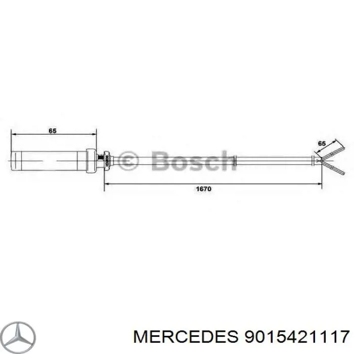 Датчик АБС (ABS) задній 9015421117 Mercedes