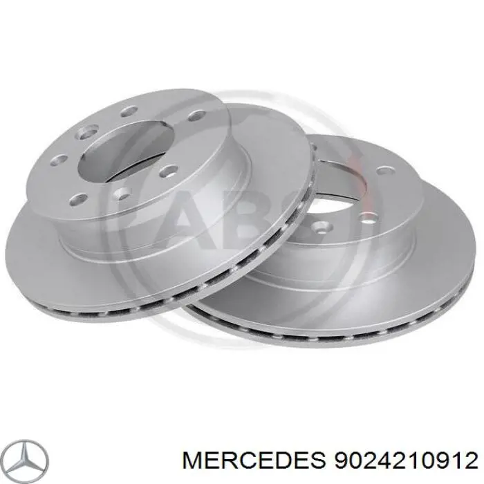 9024210912 Mercedes диск гальмівний передній