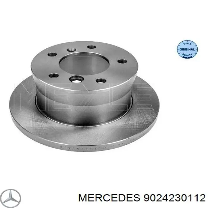 9024230112 Mercedes диск гальмівний задній