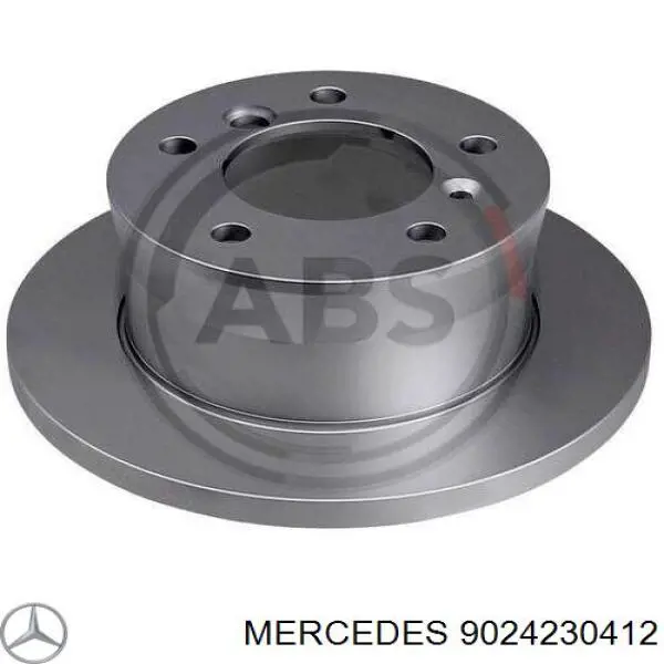 9024230412 Mercedes диск гальмівний задній