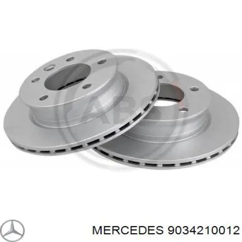 9034210012 Mercedes диск гальмівний передній