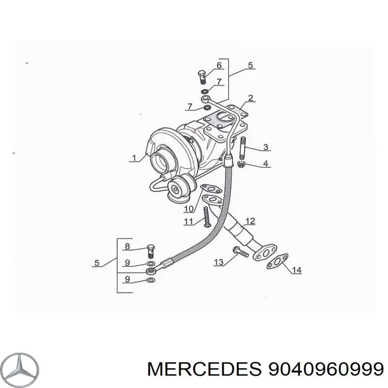 9040961099 Mercedes турбіна