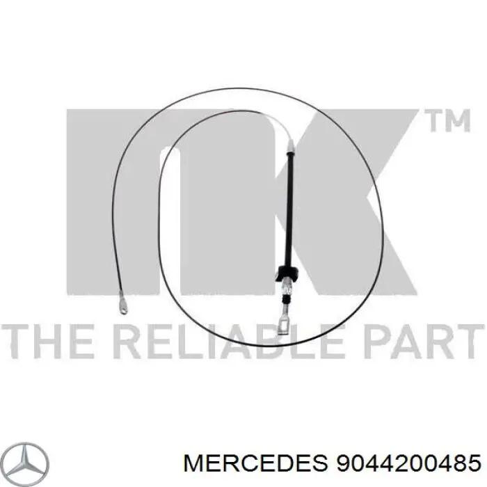 9044200485 Mercedes трос ручного гальма передній