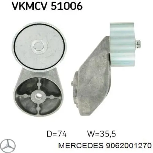 A906200467080 Mercedes натягувач приводного ременя