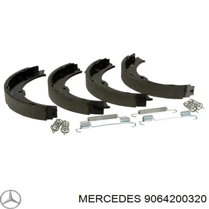 Колодки ручника/стоянкового гальма 9064200320 Mercedes