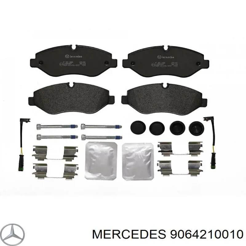 Колодки гальмівні передні, дискові 9064210010 Mercedes