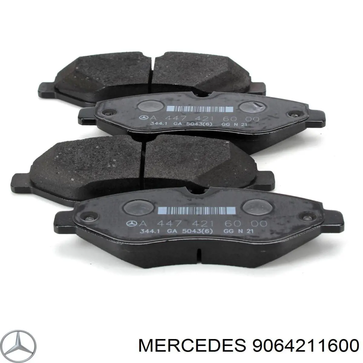 9064211600 Mercedes колодки гальмівні передні, дискові
