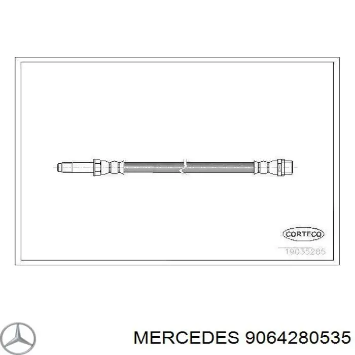 9064280535 Mercedes шланг гальмівний передній