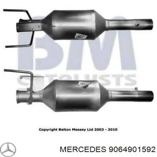 Фільтр системи відпрацьованих газів Mercedes A9064901592 ціна, від 3696.17 USD