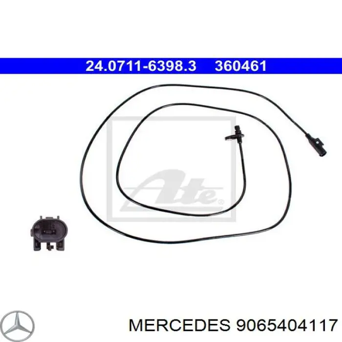 9065404117 Mercedes датчик абс (abs задній, лівий)