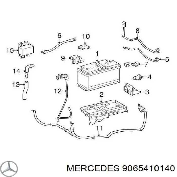 Батарея акумуляторна Mercedes A9065410140 ціна, від 2.53 USD