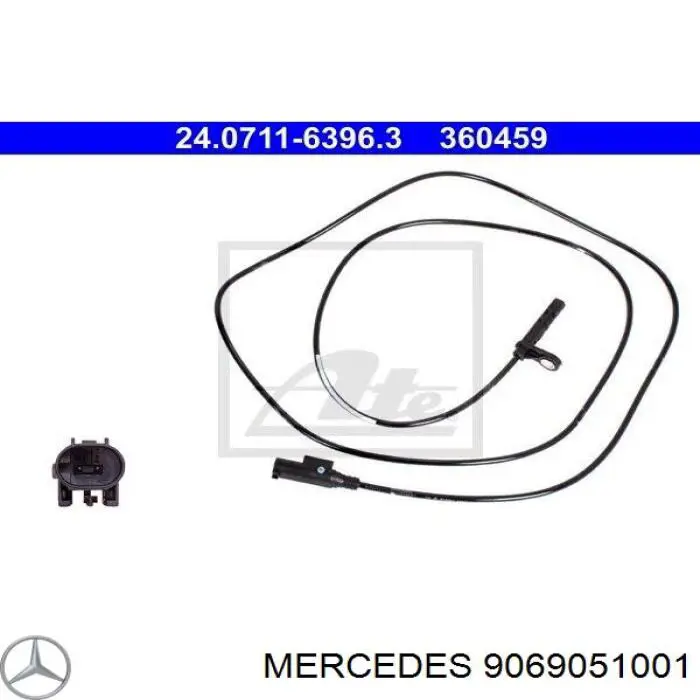 Датчик АБС (ABS) задній, лівий 9069051001 Mercedes