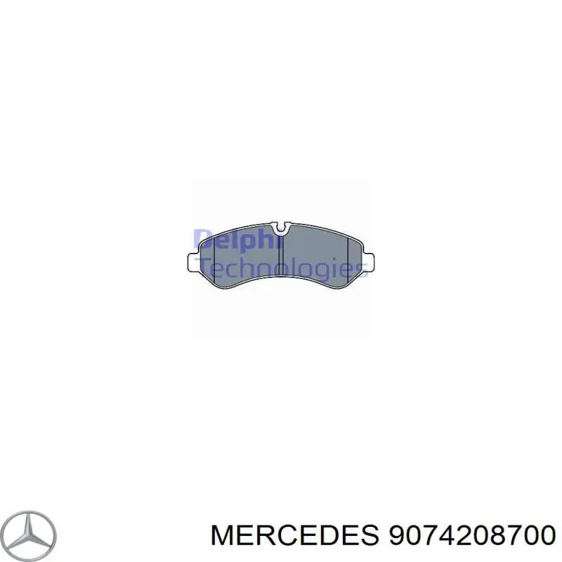 Задні гальмівні колодки A9074205201 Mercedes