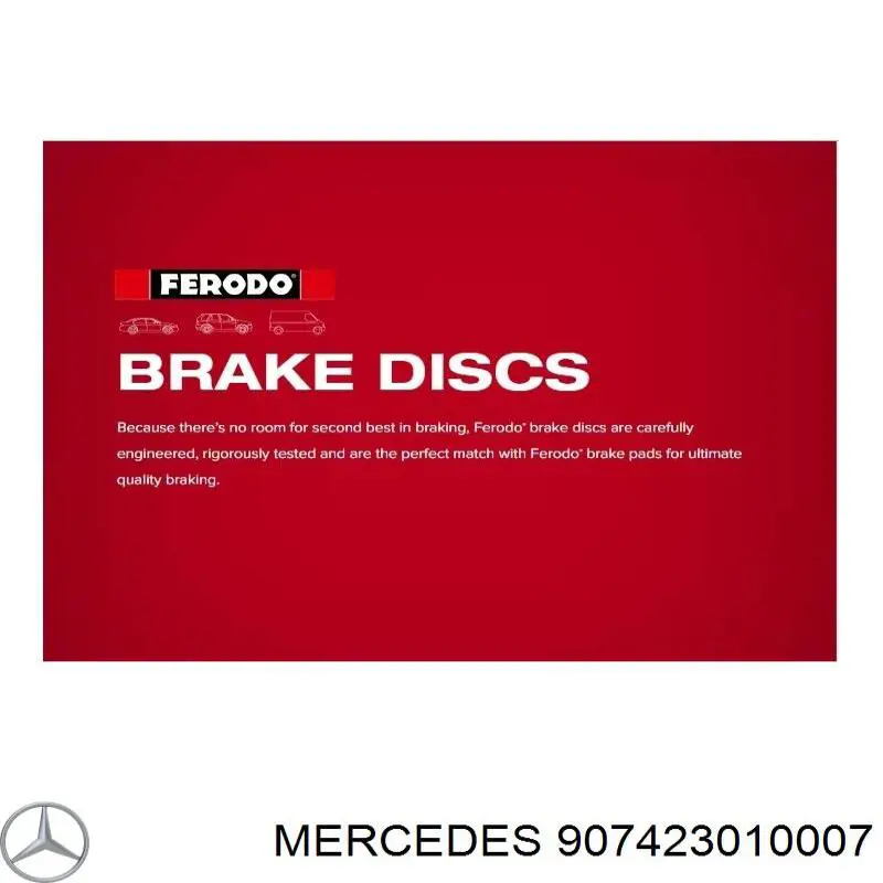 907423010007 Mercedes диск гальмівний задній
