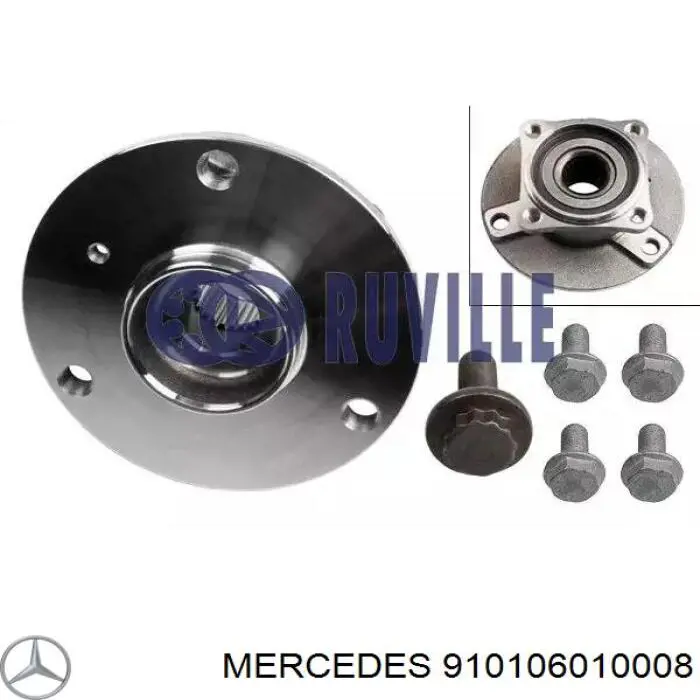  Mercedes N910106010008 ціна, від 1.27 USD