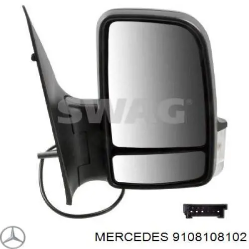 Ліве бокове дзеркало A9108108102 Mercedes