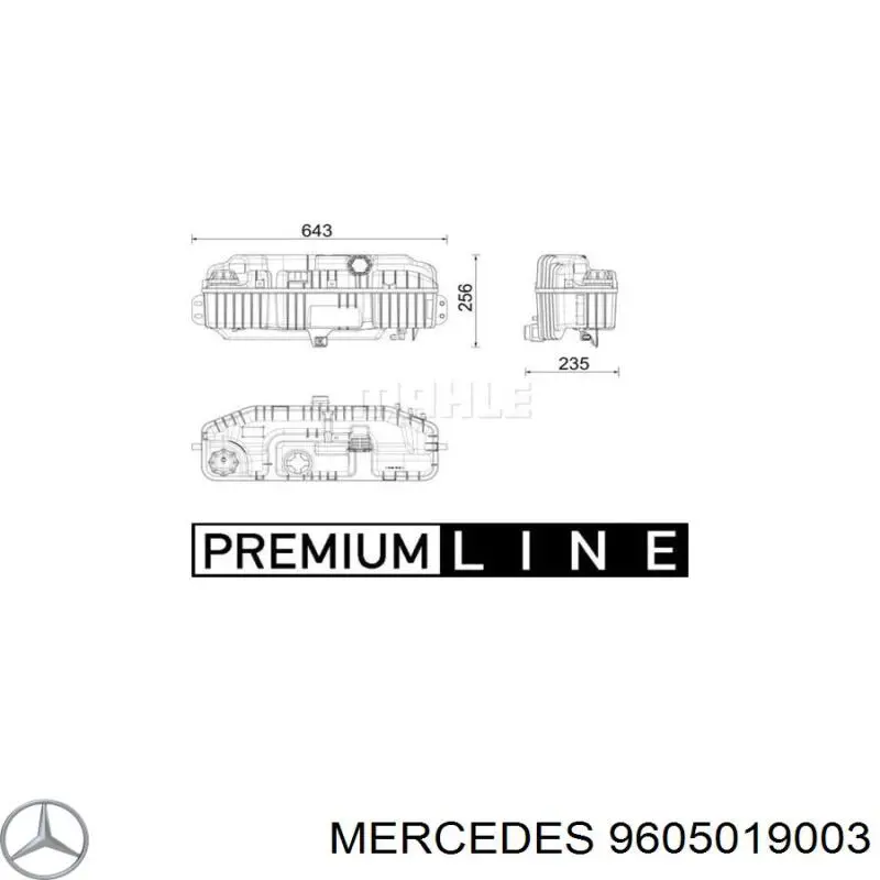 Купити A9605019003 Mercedes Водяний бачок системи охолодження