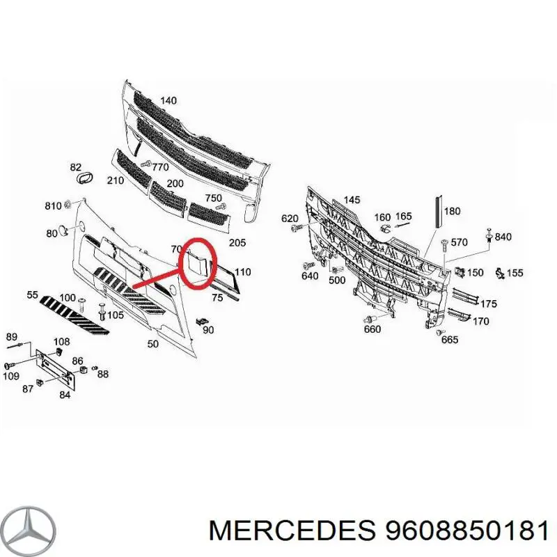 Купити A9608850181 Mercedes 