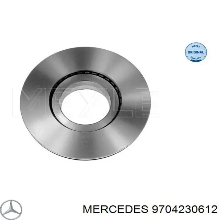 9704230612 Mercedes диск гальмівний задній