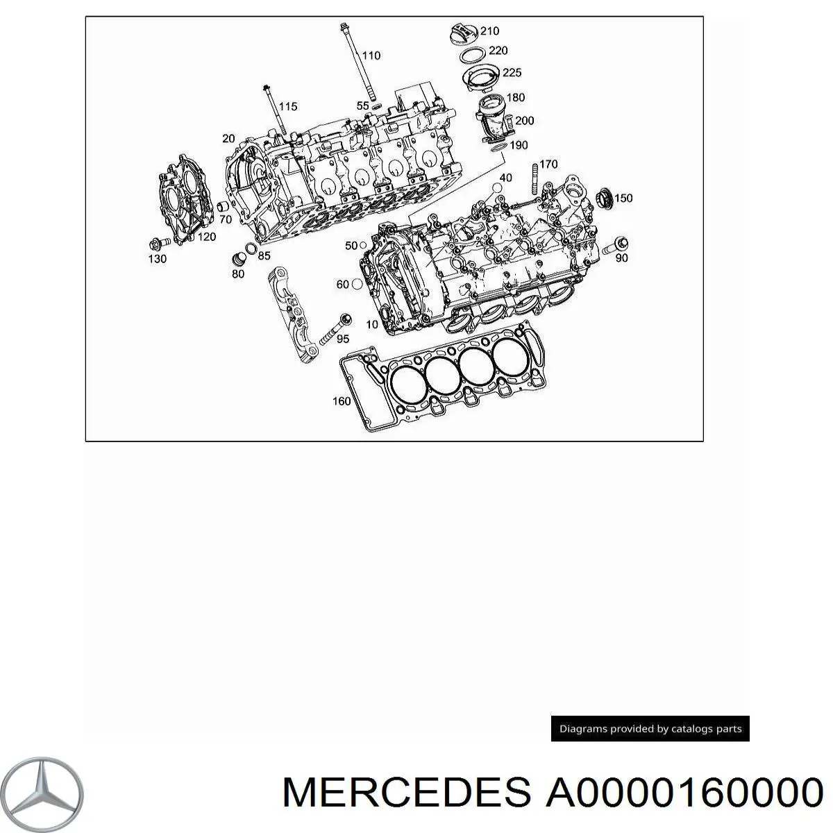 Болт головки блока циліндрів, ГБЦ на Mercedes CLA-Class (X117)