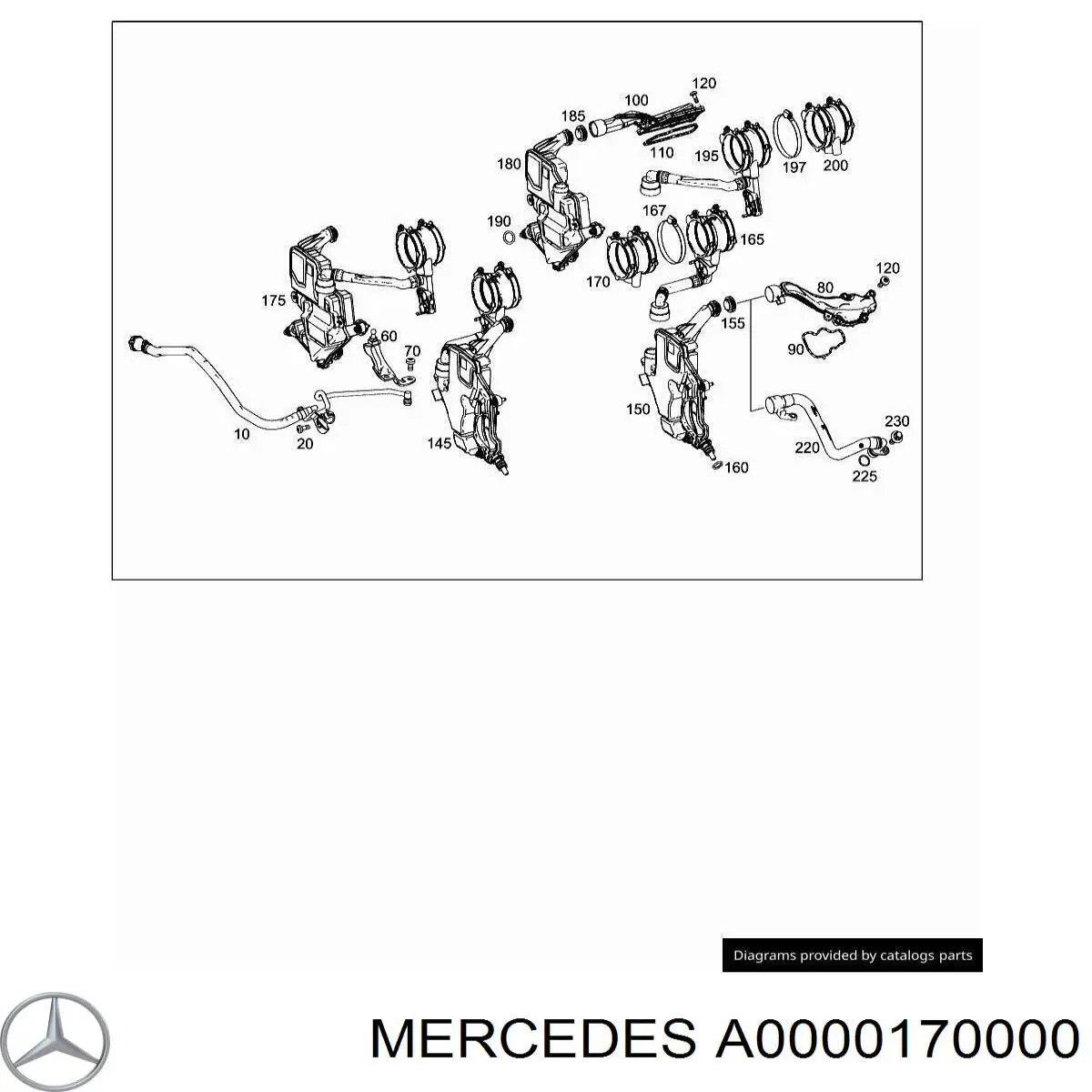  Mercedes A0000170000 ціна, від 17.31 USD